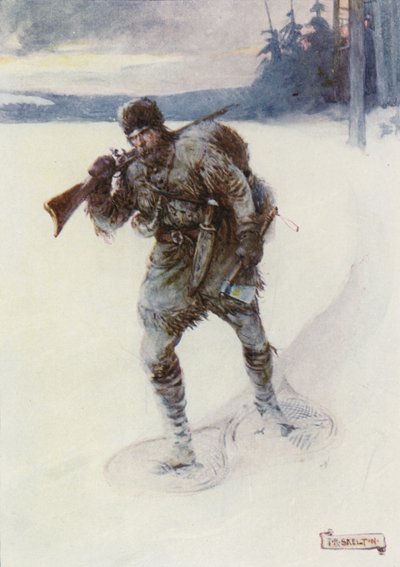 Seul à travers la neige sans piste - Joseph Ratcliffe Skelton